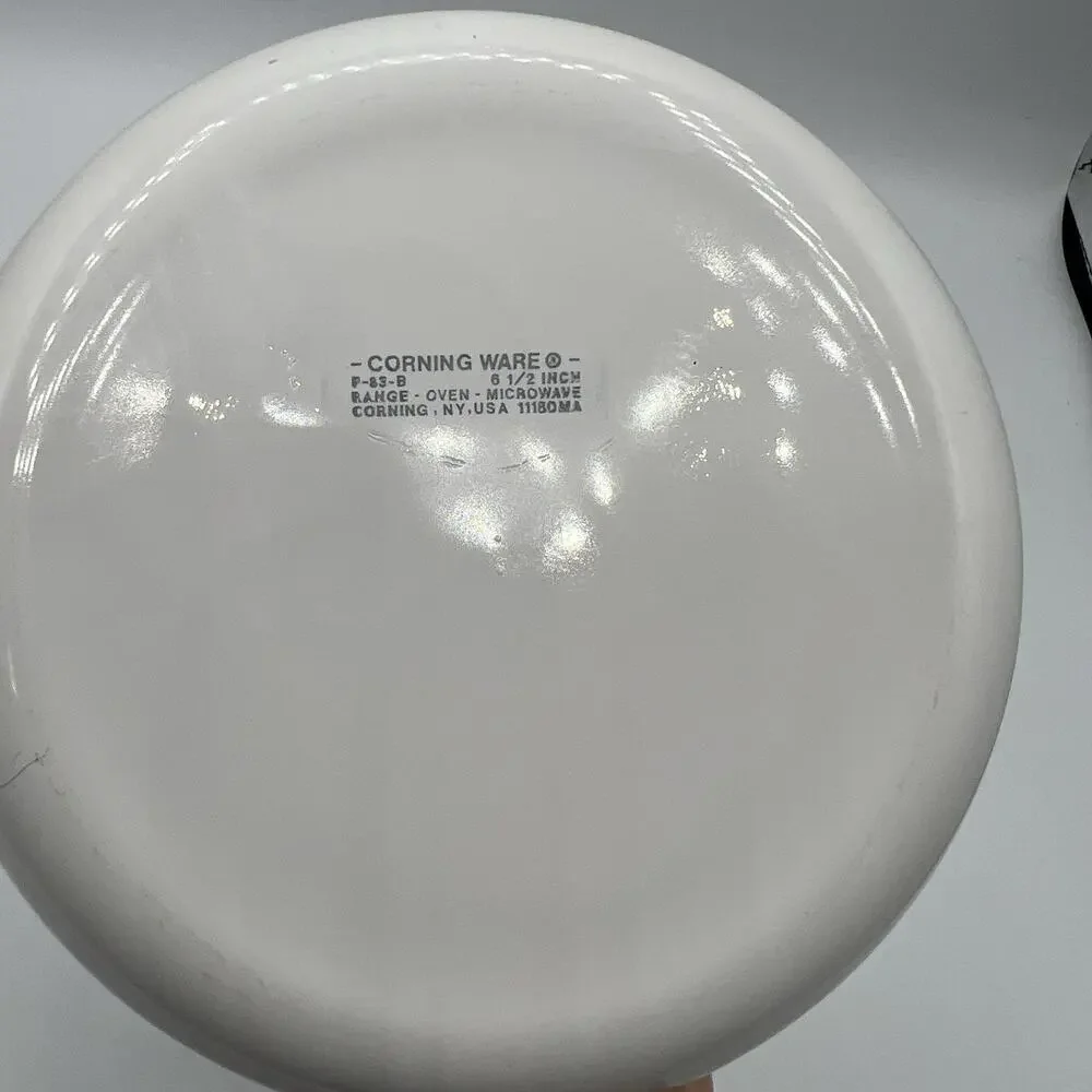 Vintage CorningWare F-83-B 6.5” Skillet Frying Pan Floral Butterfly Pattern
